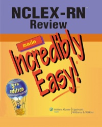 Cover image: NCLEX-RN Review Made Incredibly Easy! 5th edition