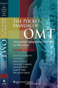 Cover image: Pocket Manual of OMT: Osteopathic Manipulative Treatment for Physicians 2nd edition 9781608316571