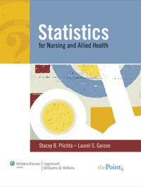 Cover image: Statistics for Nursing and Allied Health 1st edition