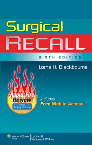 Cover image: Surgical Recall 6th edition 9781608314218