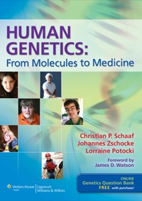 Cover image: Human Genetics: From Molecules to Medicine 1st edition 9781608316717