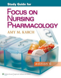 Cover image: Study Guide for Focus on Nursing Pharmacology 6th edition 9781451151664