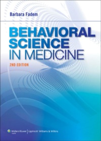 Cover image: Behavioral Sciences in Medicine 2nd edition 9781609136642