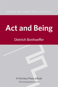 Cover image: Act and Being 9780800696535
