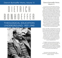 Titelbild: Theological Education Underground 1937-1940 DBW 15 9780800698157
