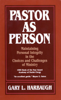 Immagine di copertina: Pastor as Person 9780806621159