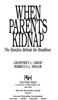 Cover image: When Parents Kidnap 9780029129753