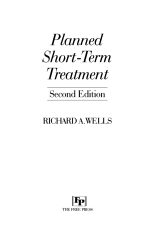 Cover image: Planned Short Term Treatment, 2nd Edition 9780029346556