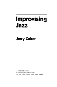 Cover image: Improvising Jazz 9780671628291