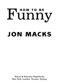 Cover image: How to Be Funny 9780743204729