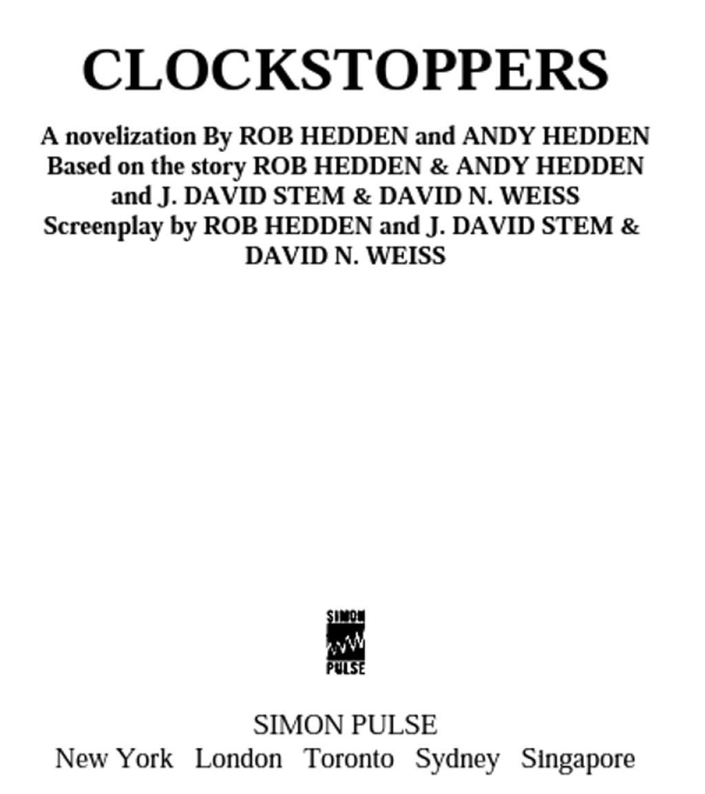 Clockstoppers (eBook)