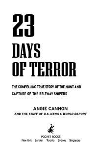 Cover image: 23 Days of Terror 9780743476959