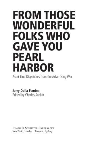 Cover image: From Those Wonderful Folks Who Gave You Pearl Harb 9781451609905
