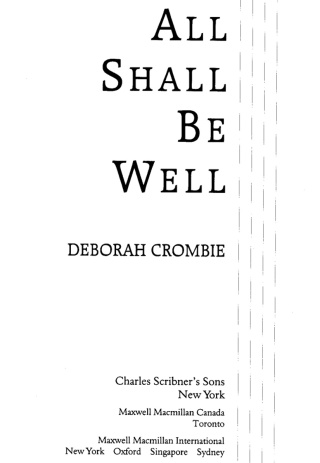 Cover image: All Shall Be Well 9780684196541