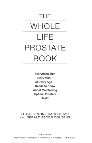 Cover image: The Whole Life Prostate Book 9781451621228