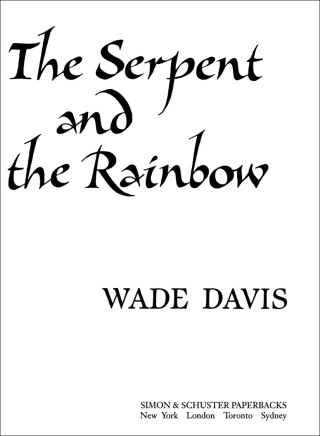 Cover image: The Serpent and the Rainbow 9780684839295