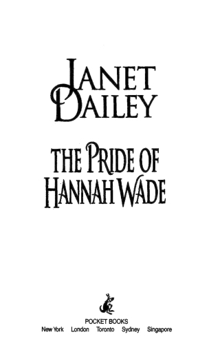 Cover image: The Pride of Hannah Wade 9781416588788