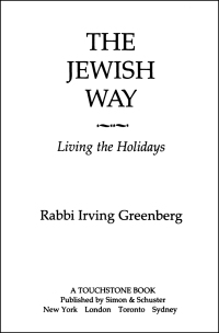 Cover image: The Jewish Way 9780671873035