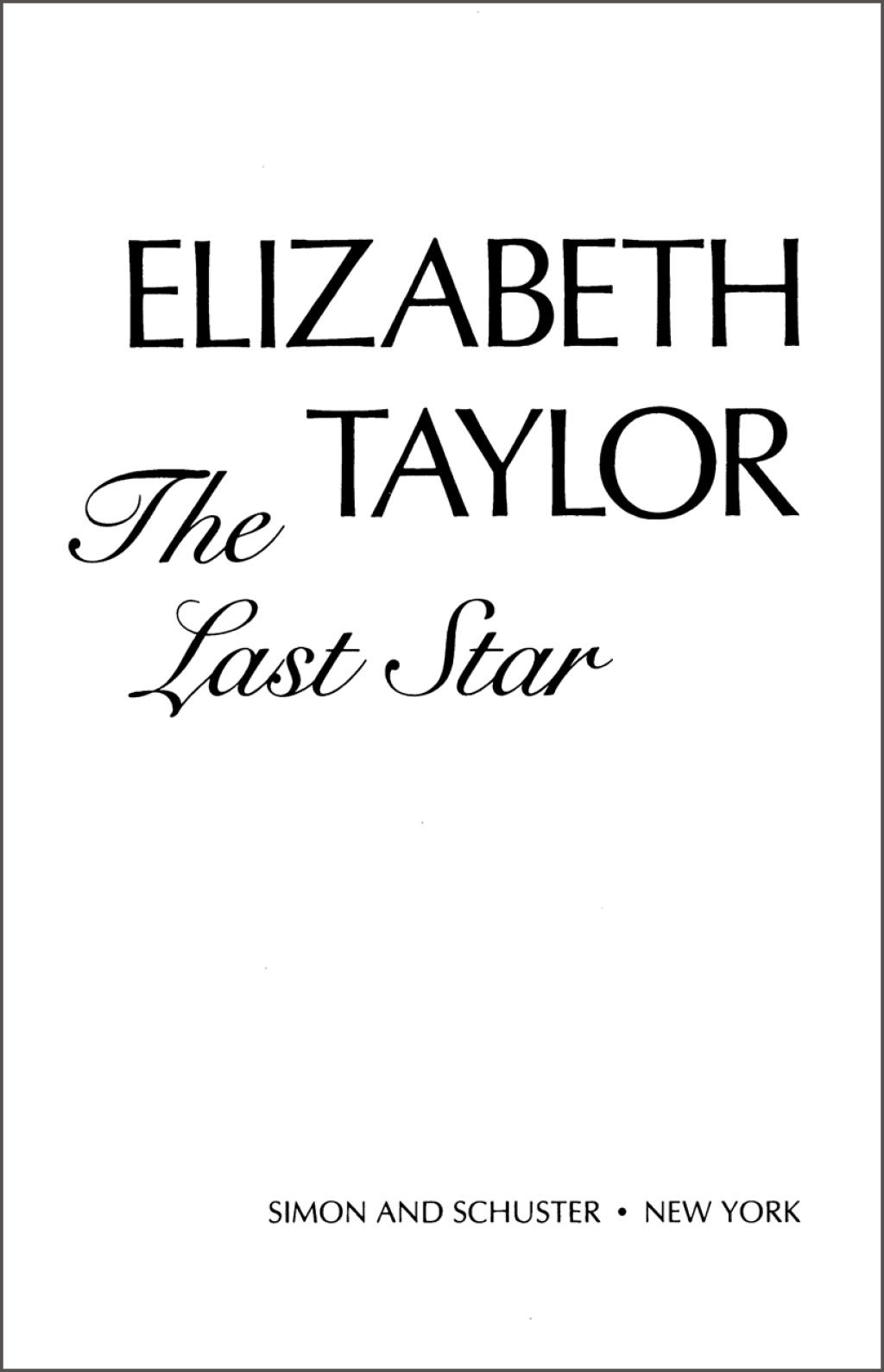 Elizabeth Taylor eBook