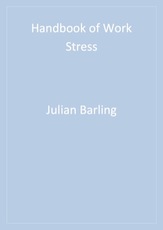 Cover image: Handbook of Work Stress 1st edition 9780761929499