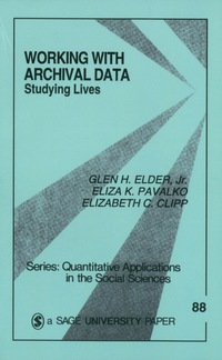 Omslagafbeelding: Working With Archival Data 1st edition 9780803942622
