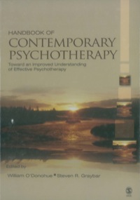 Imagen de portada: Handbook of Contemporary Psychotherapy 1st edition 9781412913652