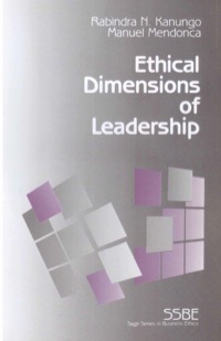 صورة الغلاف: Ethical Dimensions of Leadership 1st edition 9780803957886