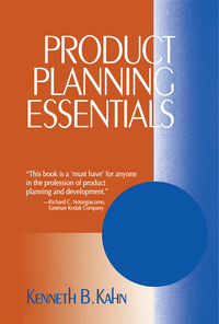 Cover image: Product Planning Essentials 1st edition 9780761919988