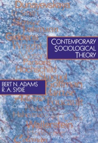 Imagen de portada: Contemporary Sociological Theory 1st edition 9780761987819
