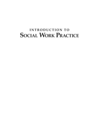 Omslagafbeelding: Introduction to Social Work Practice 1st edition 9781412956543