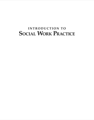 Cover image: Introduction to Social Work Practice 1st edition 9781412956543