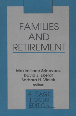 Cover image: Families and Retirement 1st edition 9780803941946