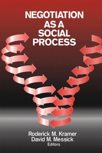 Omslagafbeelding: Negotiation as a Social Process 1st edition 9780803957381