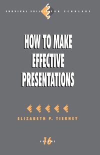 Imagen de portada: How to Make Effective Presentations 1st edition 9780803959576