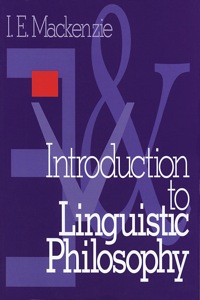 Imagen de portada: Introduction to Linguistic Philosophy 1st edition 9780761901747