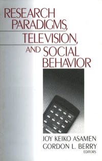 Imagen de portada: Research Paradigms, Television, and Social Behaviour 1st edition 9780761906551
