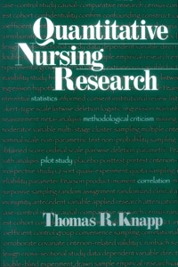 Cover image: Quantitative Nursing Research 1st edition 9780761913627