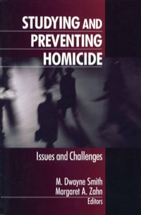 Imagen de portada: Studying and Preventing Homicide 1st edition 9780761907688