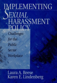 صورة الغلاف: Implementing Sexual Harassment Policy 1st edition 9780761911449