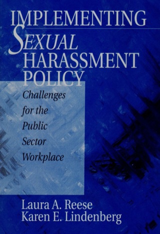 Cover image: Implementing Sexual Harassment Policy 1st edition 9780761911449