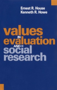 Cover image: Values in Evaluation and Social Research 1st edition 9780761911548