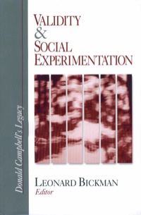 Imagen de portada: Validity and Social Experimentation 1st edition 9780761911616