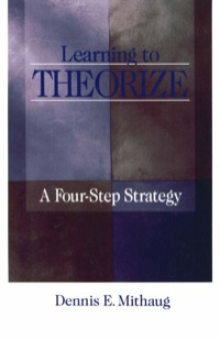 表紙画像: Learning to Theorize 1st edition 9780761909798