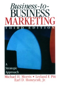Imagen de portada: Business-to-Business Marketing 3rd edition 9780803959644