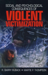 Imagen de portada: Social and Psychological Consequences of Violent Victimization 1st edition 9780761910411