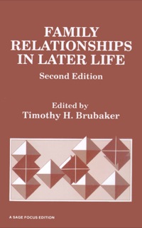Cover image: Family Relationships in Later Life 1st edition 9780803933224