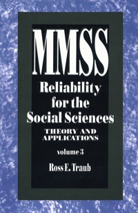 表紙画像: Reliability for the Social Sciences 1st edition 9780803943254