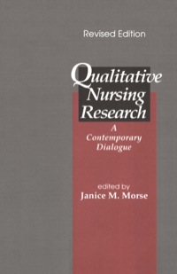 表紙画像: Qualitative Nursing Research 1st edition 9780803940796