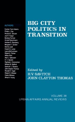 Cover image: Big City Politics in Transition 1st edition 9780803940314