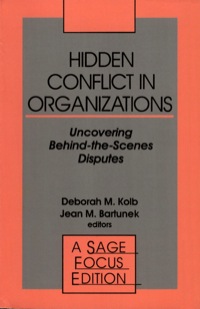 Titelbild: Hidden Conflict In Organizations 1st edition 9780803941618